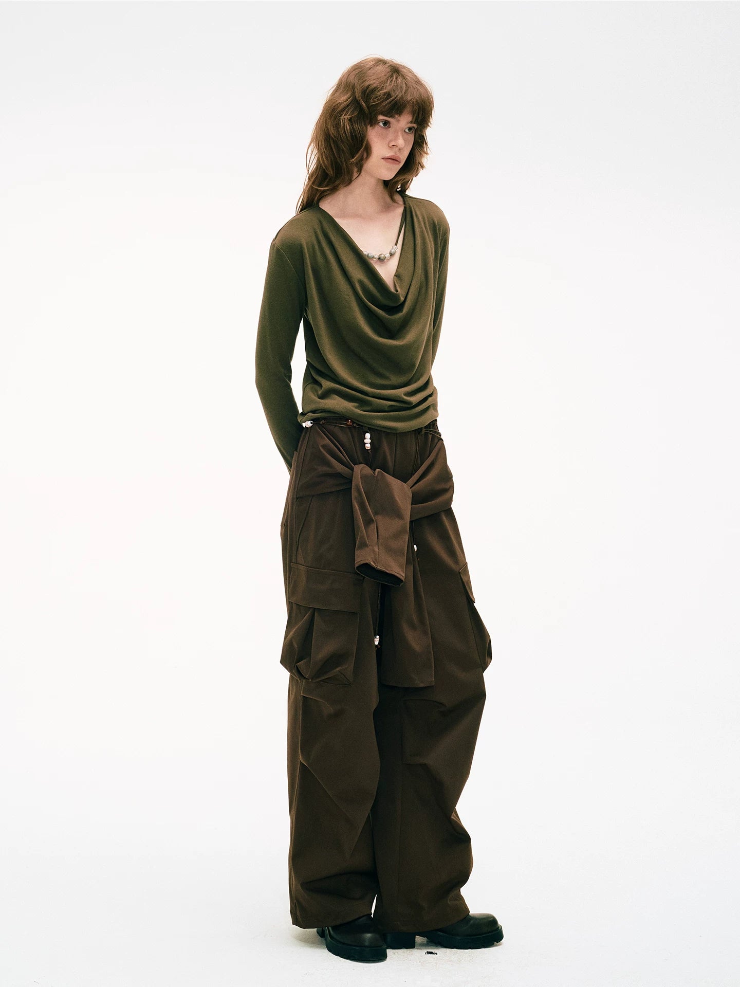 Beaded Design Stretch Long-Sleeve Base Layer