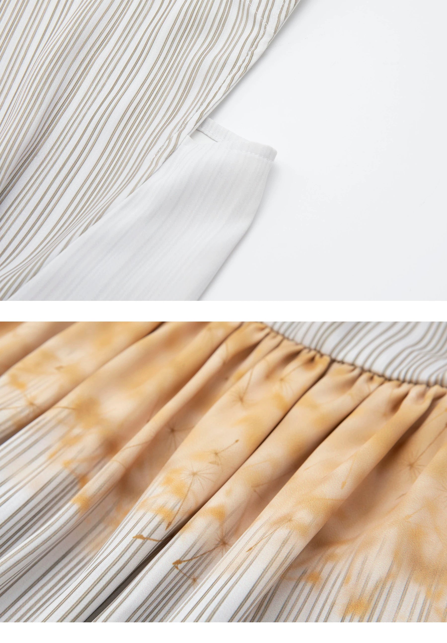 Women's Summer New Sleeveless Elegant Long Dress Striped Print Dress