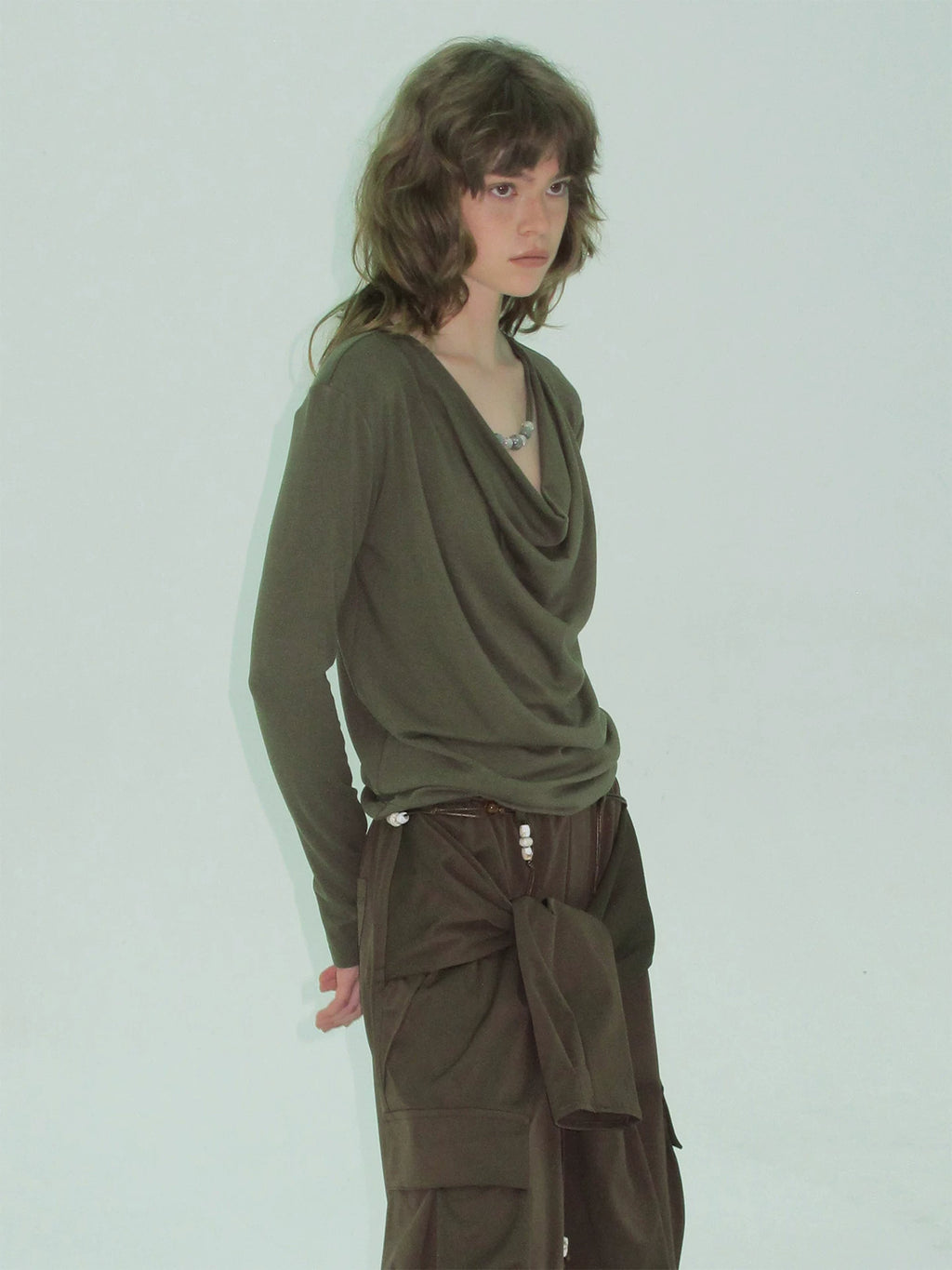 Beaded Design Stretch Long-Sleeve Base Layer