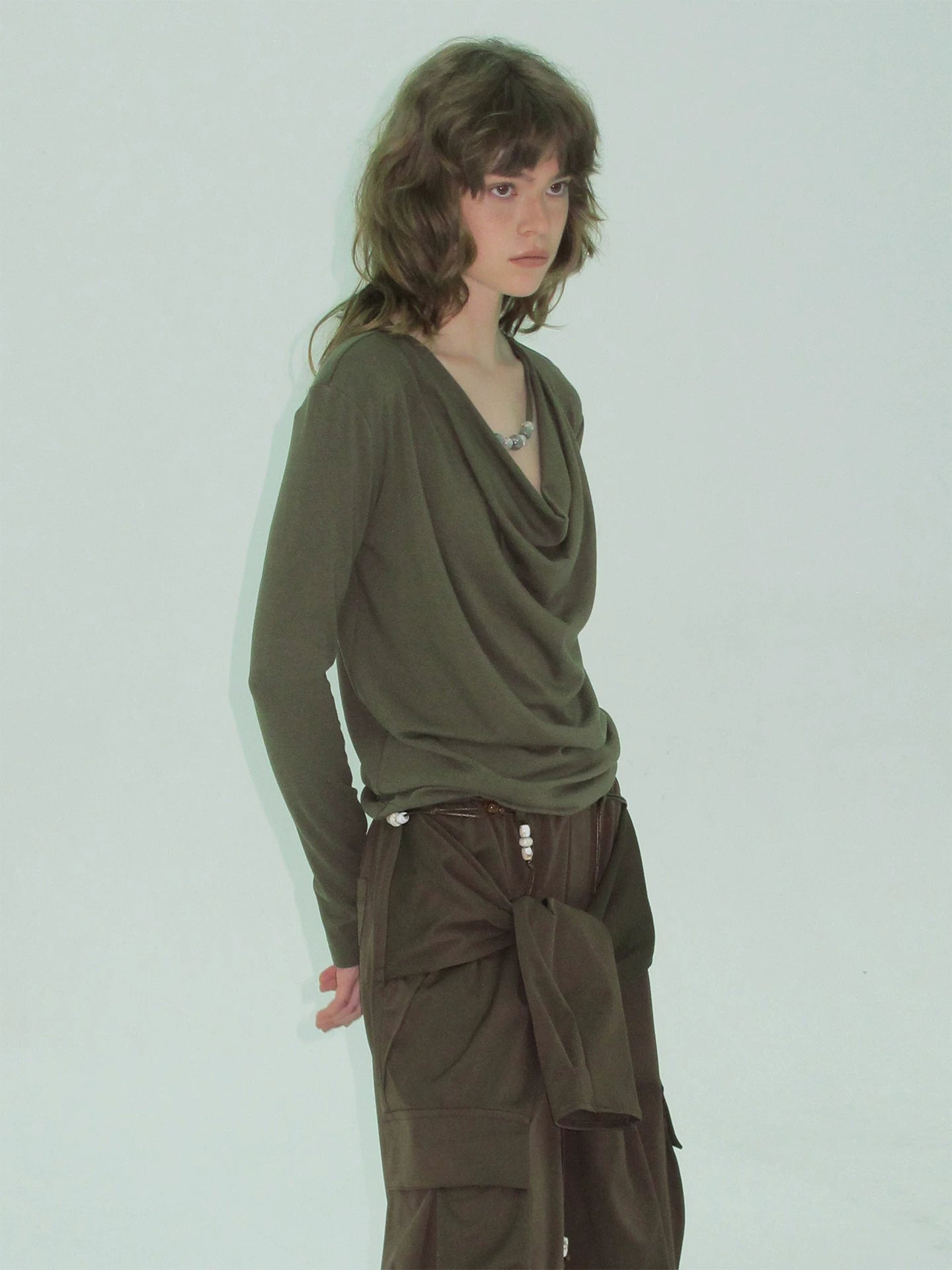 Beaded Design Stretch Long-Sleeve Base Layer