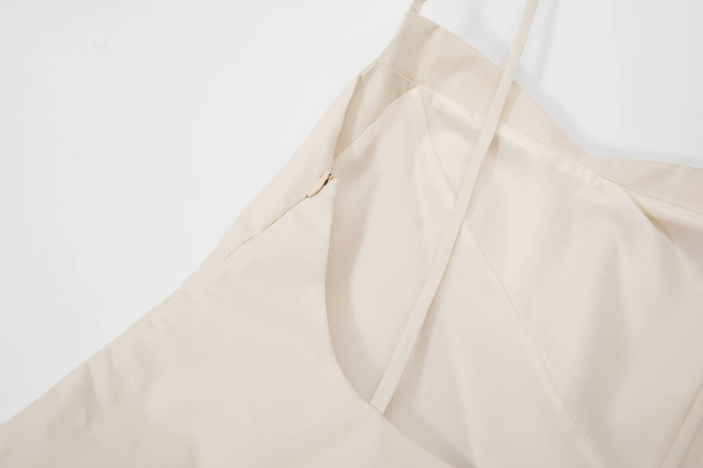 Printed Backless Strapless Patchwork Dress