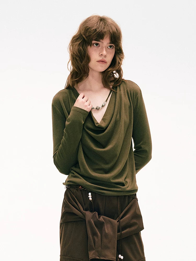 Beaded Design Stretch Long-Sleeve Base Layer