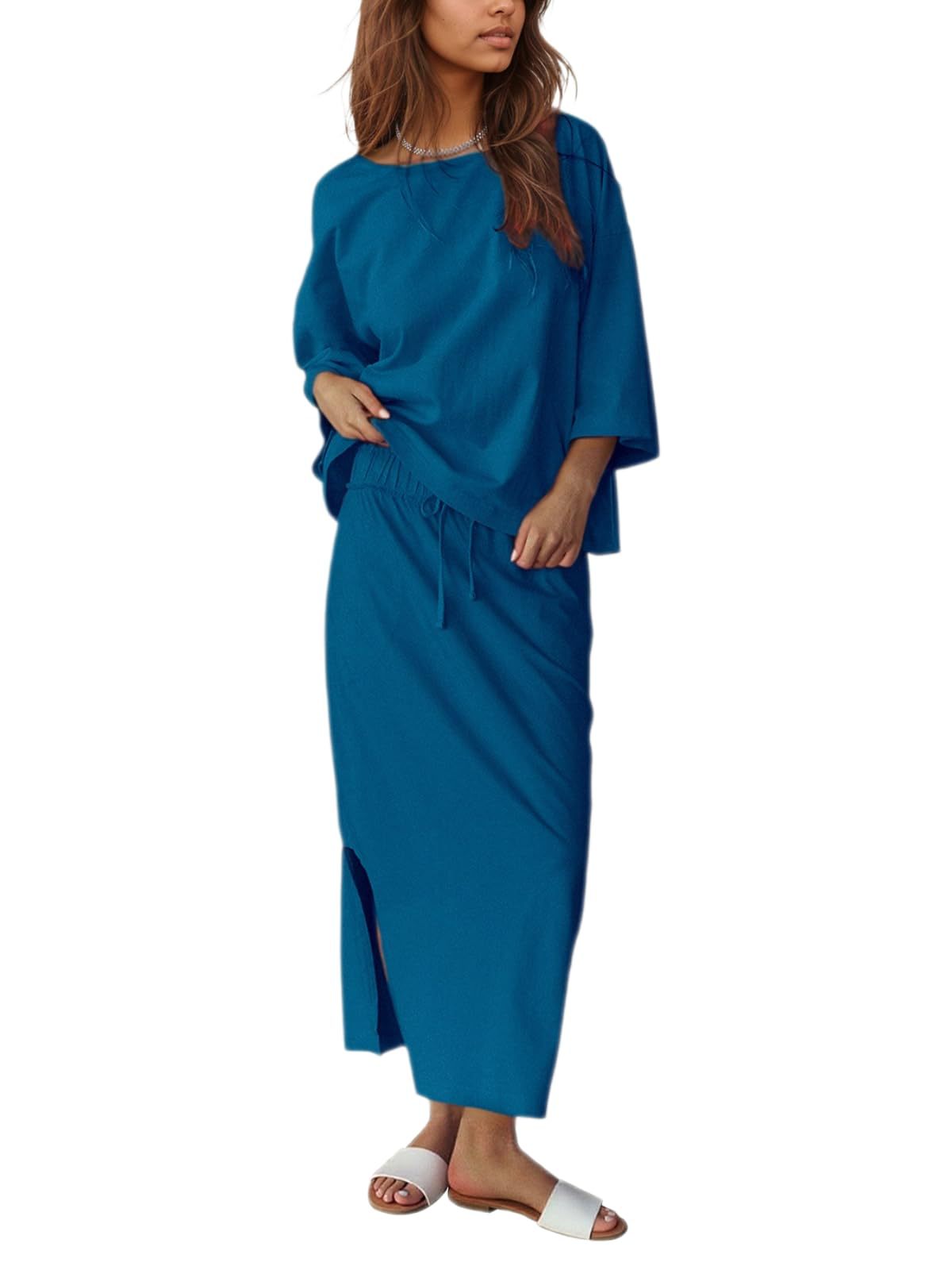 New Black-Trimmed Casual Women's Loungewear Set