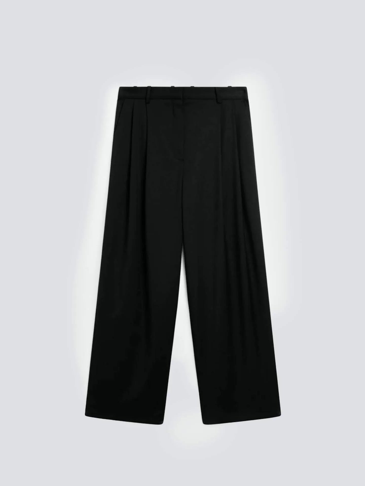 High-Quality Wool Imitation New Style Black Suit Pants