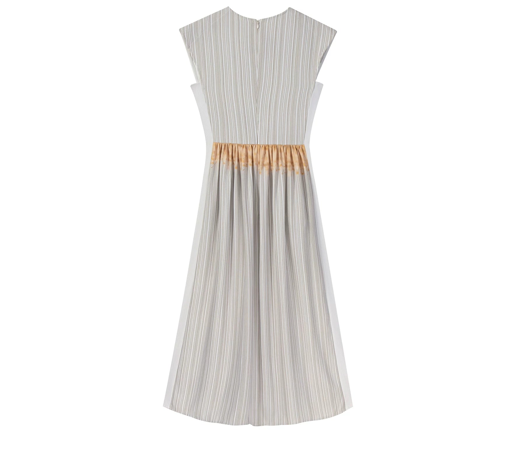 Women's Summer New Sleeveless Elegant Long Dress Striped Print Dress