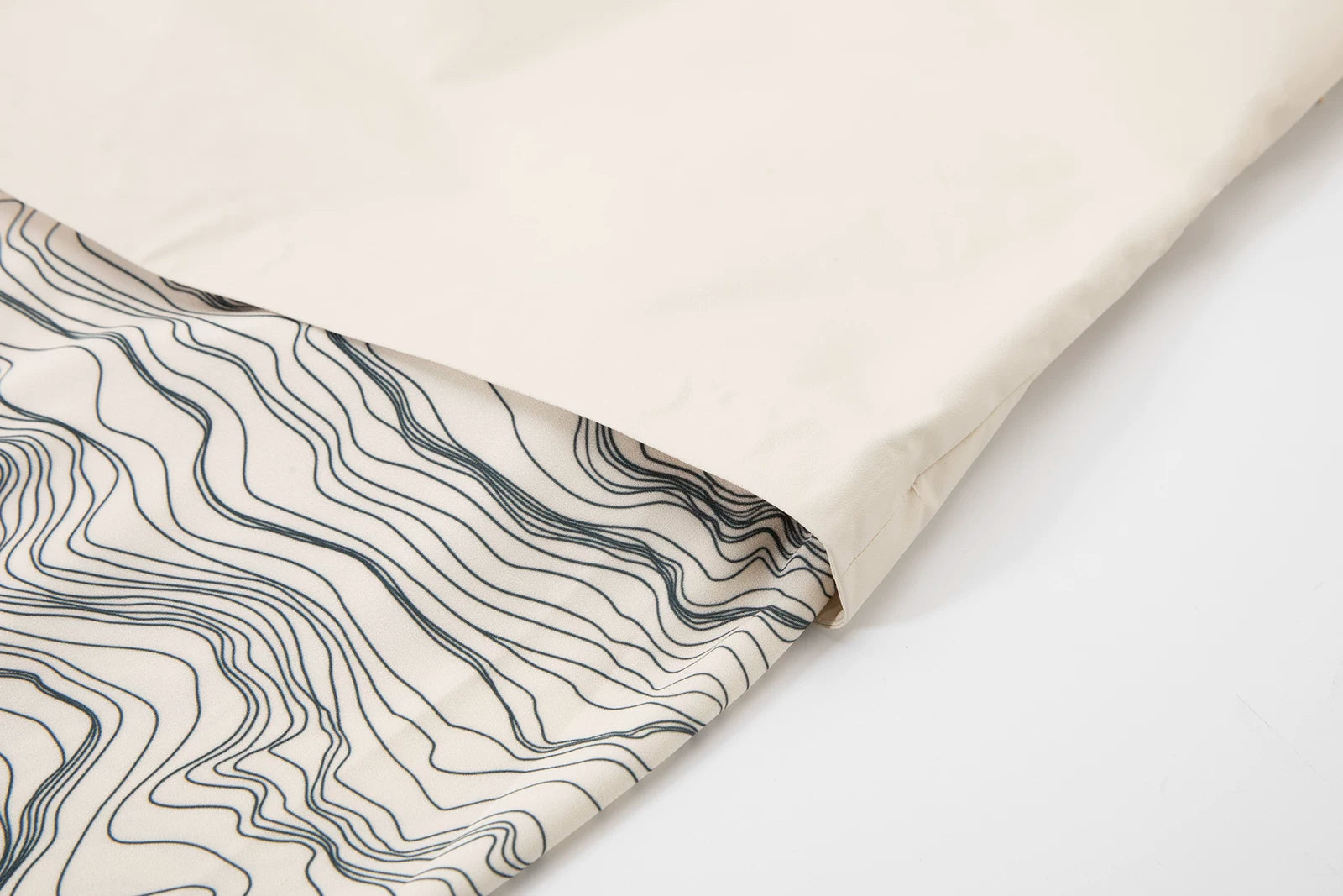 Printed Backless Strapless Patchwork Dress