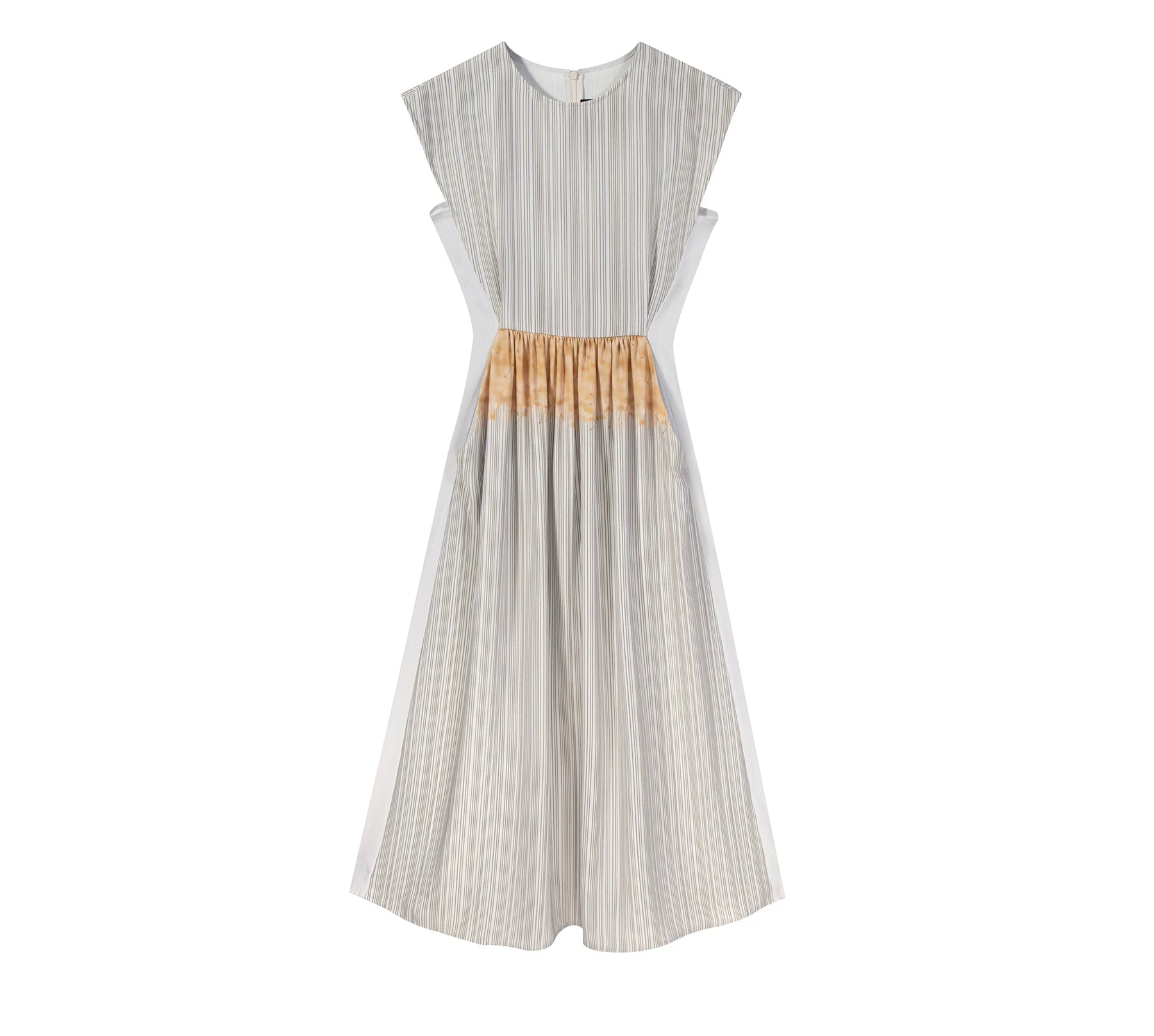 Women's Summer New Sleeveless Elegant Long Dress Striped Print Dress