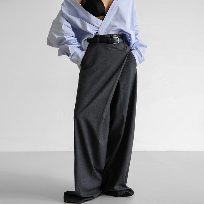 Casual Trousers in Vintage Brown with High Waist