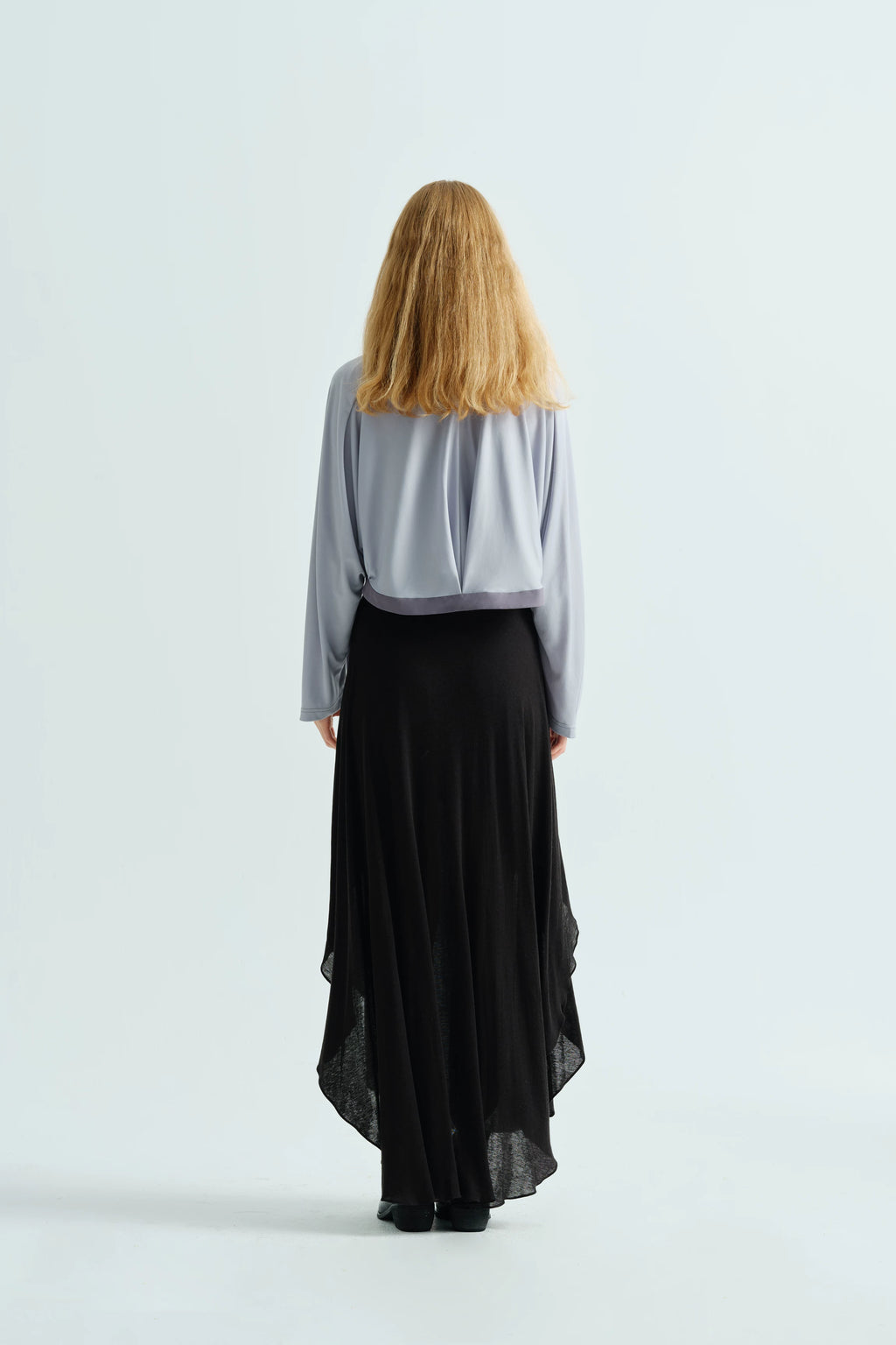 Trendy Niche Patchwork Cardigan with Short Pleats