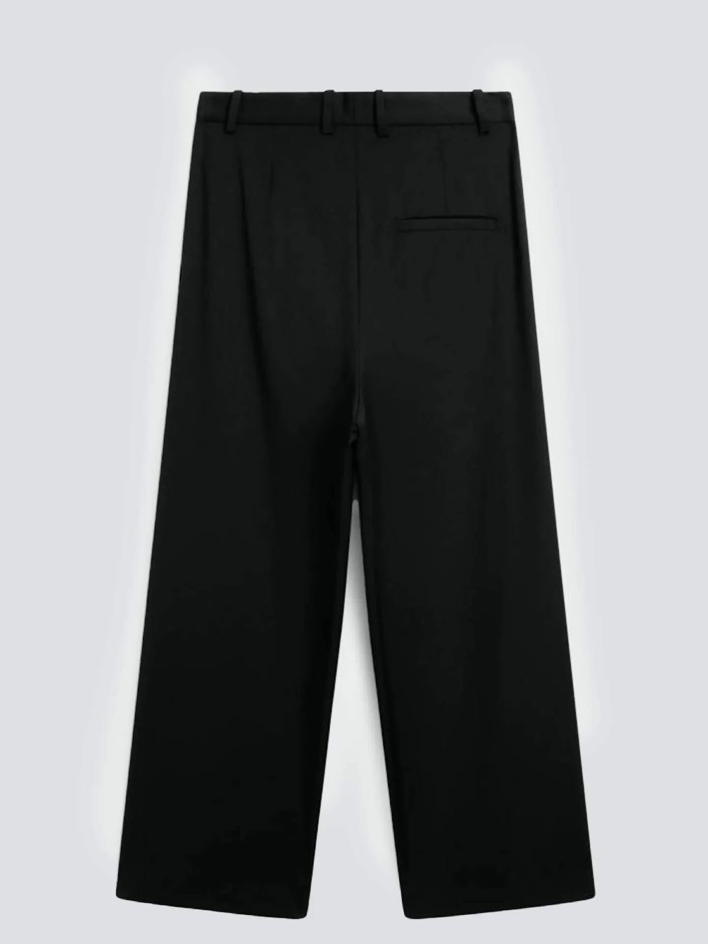 High-Quality Wool Imitation New Style Black Suit Pants