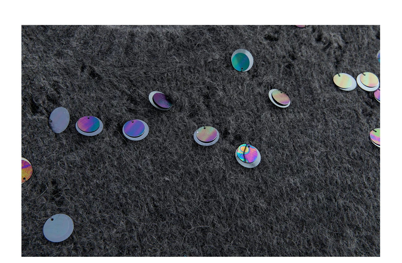 Women's Gray Alpaca Wool Knit Cardigan Jacket